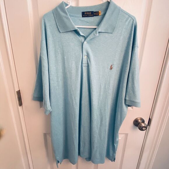 Polo Ralph Lauren Golf Polo Classic Light Short Sleeve Shirt Mens 2XB 2XL Big - Picture 1 of 4